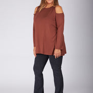 Maglia Ischia manica lunga maglina cioccolato
