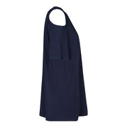 Ischia Cold-Shoulder Top in Blue Jersey