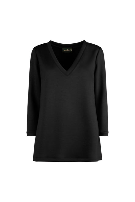 Maglia in scuba nera Istanbul