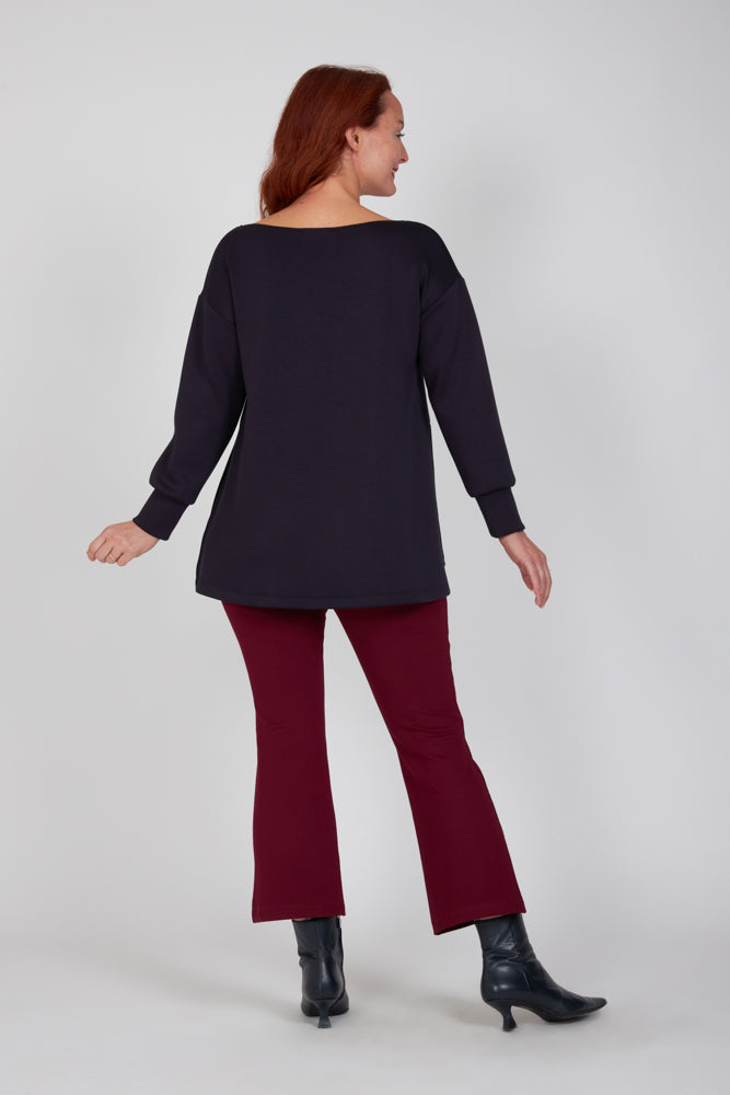 Maglia felpa scuba blu Alice