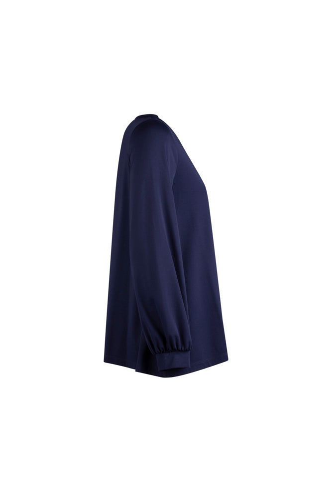 Maglia maniche lunghe blu Mina in jersey