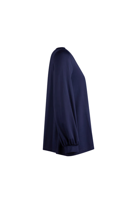 Maglia maniche lunghe blu Mina in jersey