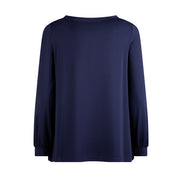 Maglia maniche lunghe blu Mina in jersey