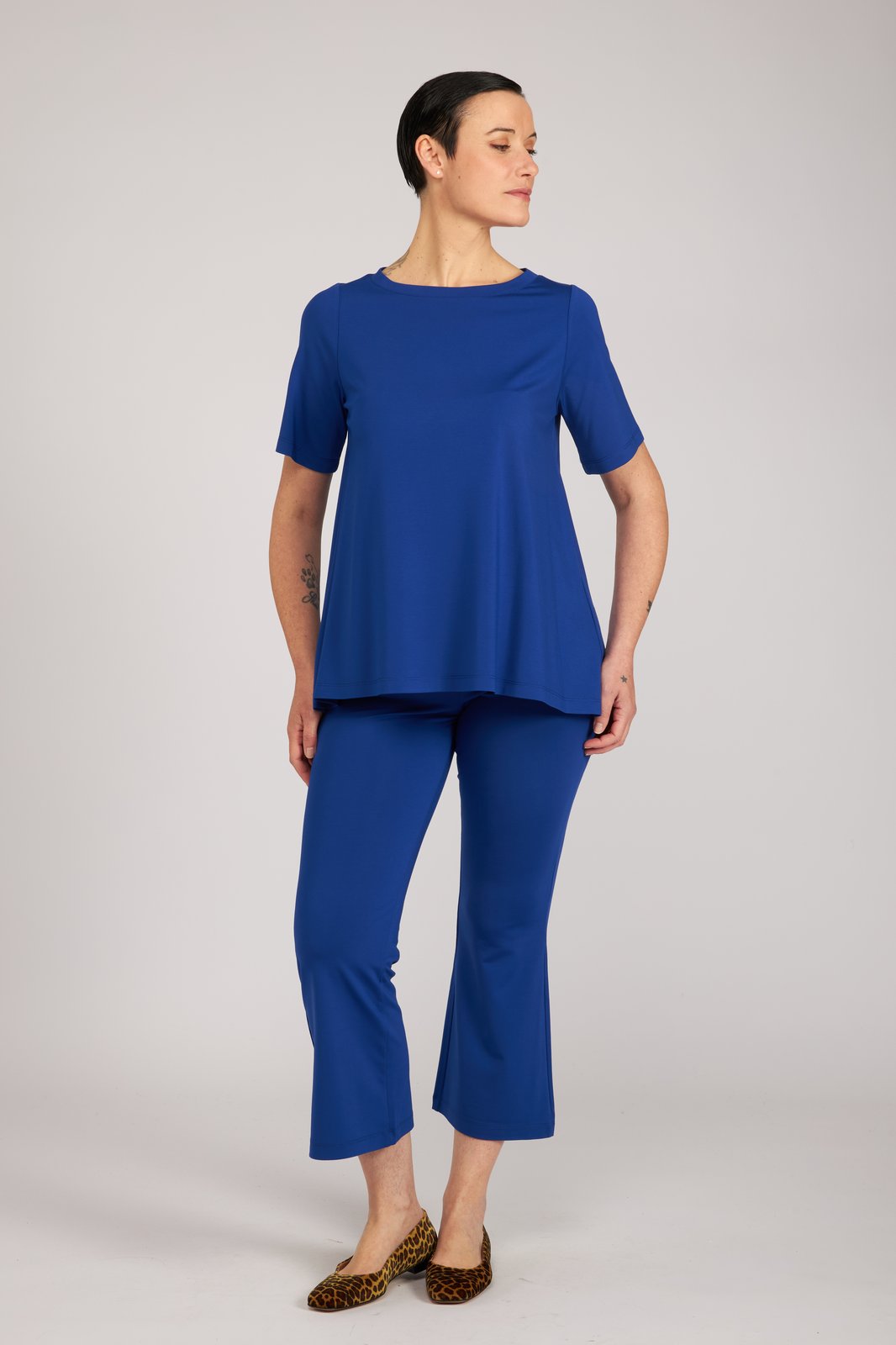 Maglia Mina in jersey bluette