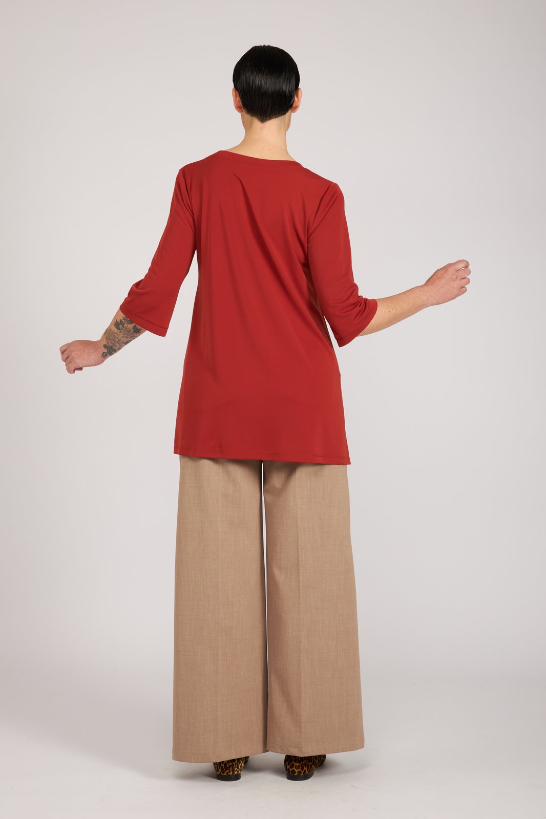 Look terra di Siena e cachi delavè