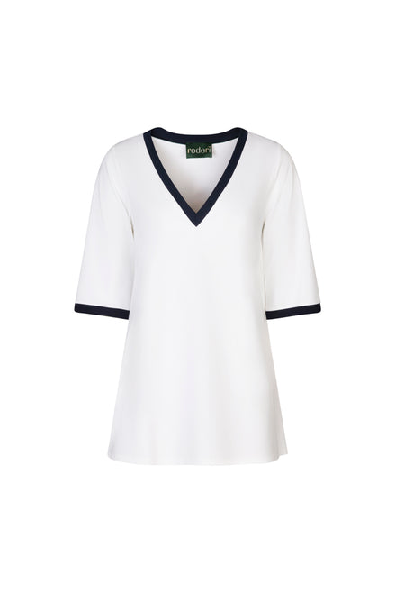 Maglia Napoli bianca profilo navy