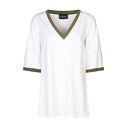 Maglia Napoli bianca profilo militare