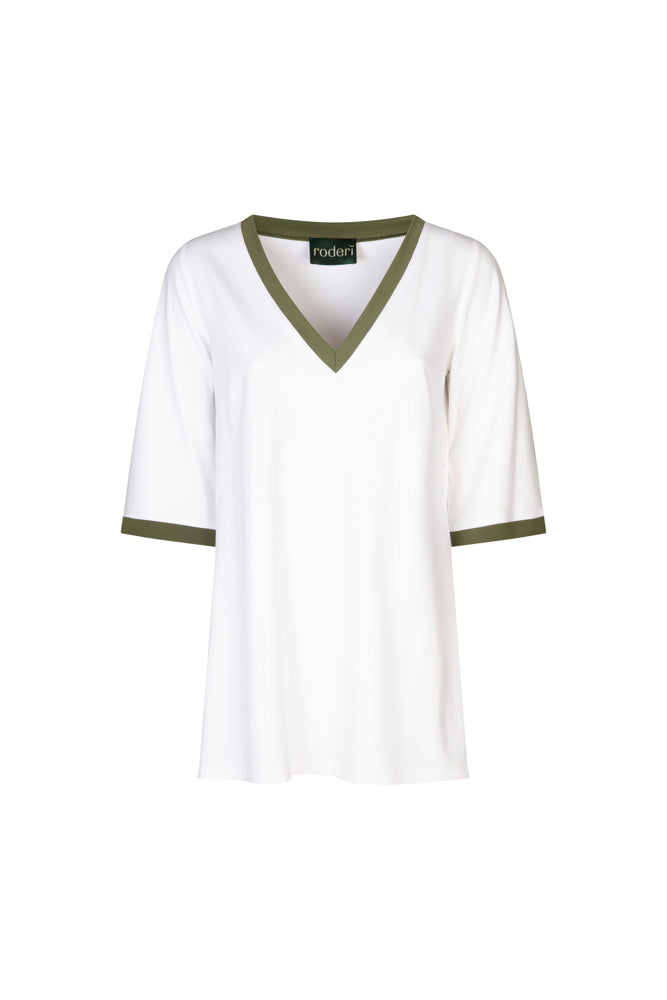 Maglia Napoli bianca profilo militare