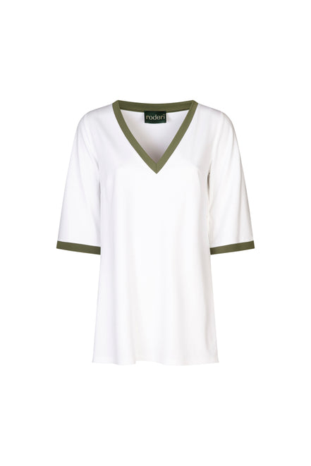 Maglia Napoli bianca profilo militare
