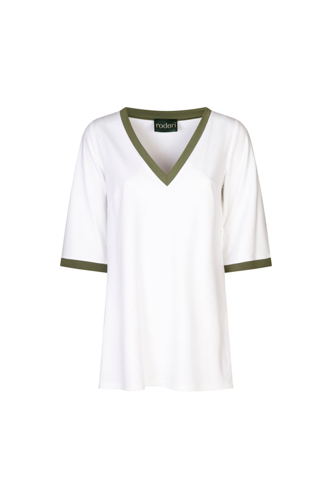 Maglia Napoli bianca profilo militare