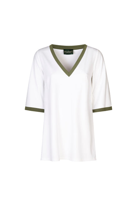 Maglia Napoli bianca profilo militare