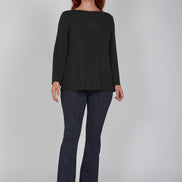 Maglia Giulia fluida nera
