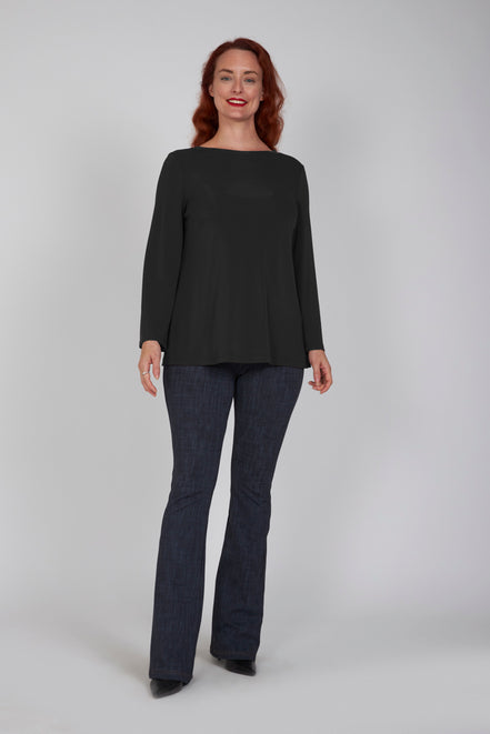 Maglia Giulia fluida nera