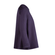 Maglia Sara felpa spalle scoperte scuba blu