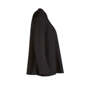 Maglia Sara felpa spalle scoperte scuba nera