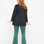 Panta Milano spina verde con baschina