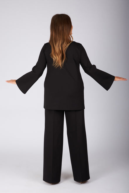 Maglia Stella punto milano nero