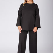 Maglia Stella punto milano nero
