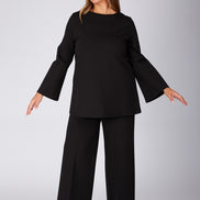 Maglia Stella punto milano nero