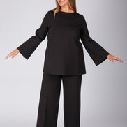 Maglia Stella punto milano nero