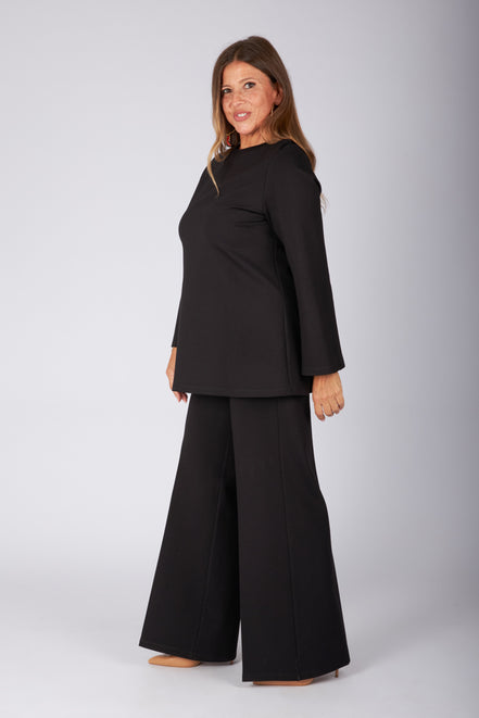 Maglia Stella punto milano nero