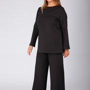 Maglia Stella punto milano nero