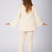 Maglia Stella scuba crepe écru