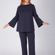 Maglia Stella scuba crepe navy