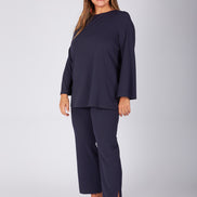 Maglia Stella scuba crepe navy