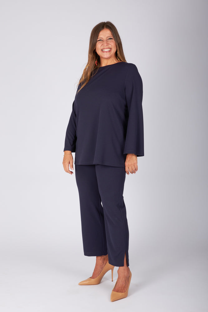Maglia Stella scuba crepe navy