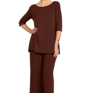 Maglia Thea fluida cioccolato