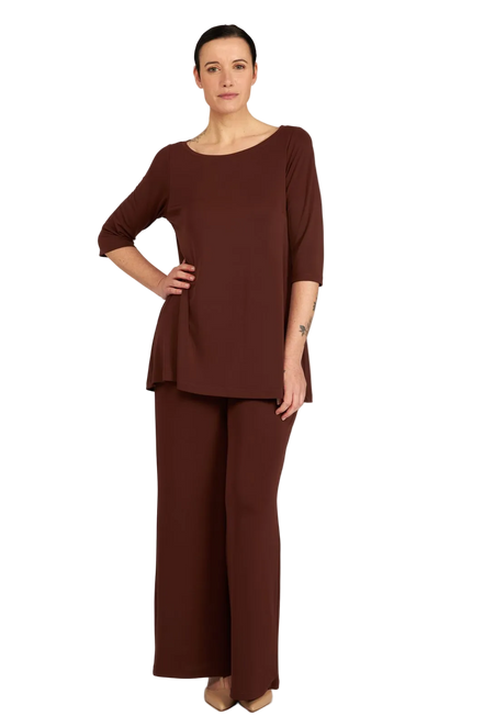 Maglia Thea fluida cioccolato
