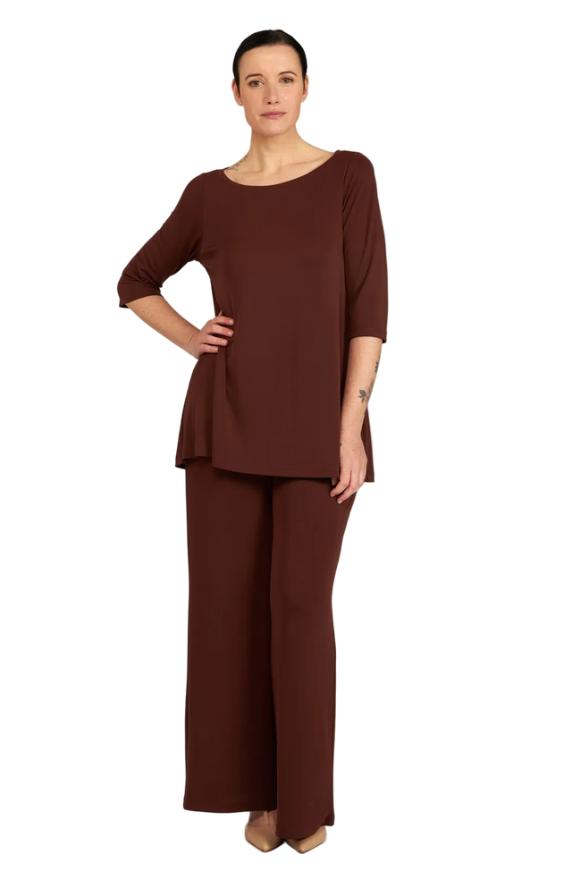 Maglia Thea fluida cioccolato