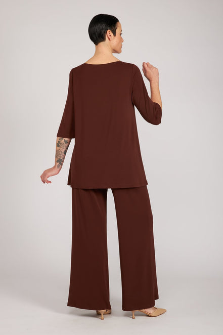 Maglia Thea fluida cioccolato