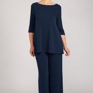 Maglia Thea fluida navy