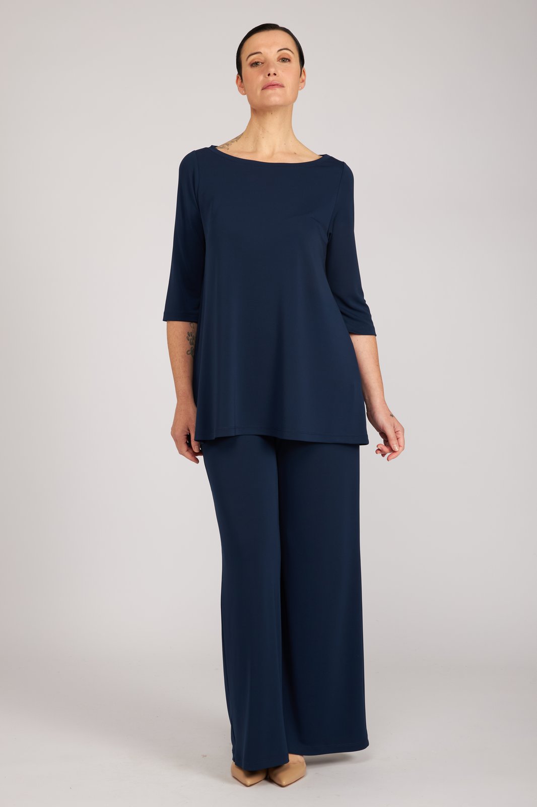 Maglia Thea fluida navy