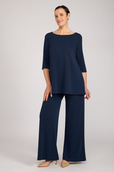 Maglia Thea fluida navy