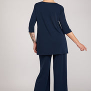 Maglia Thea fluida navy