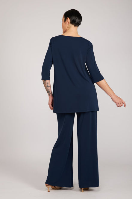 Maglia Thea fluida navy