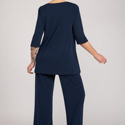 Maglia Thea fluida navy