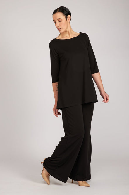 Maglia Thea fluida nera