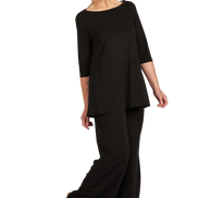 Maglia Thea fluida nera