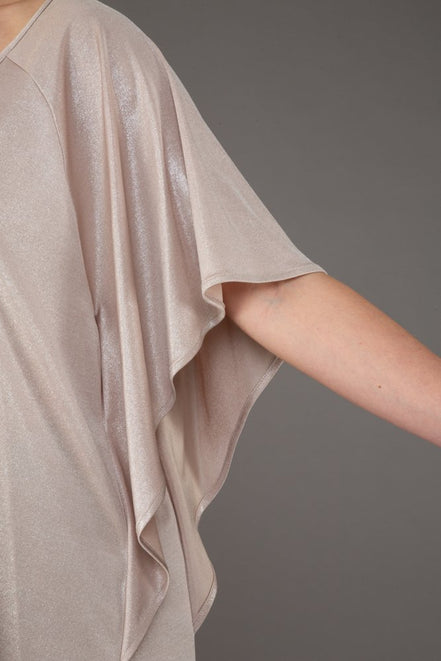 Top Salina Jersey Lurex Platino