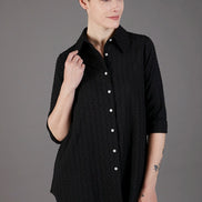 Camicia Milano in plumetil nero