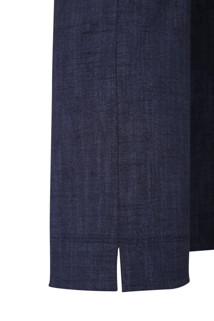 Panta Jackie cotone blu delavè con baschina