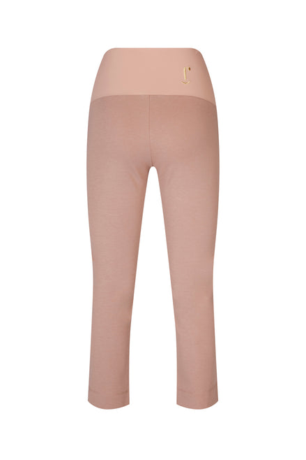 Panta Jackie cotone caffelatte con baschina