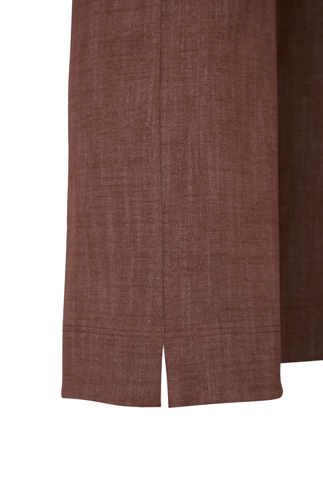 Panta BB cotone tabacco delavè con baschina