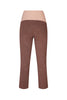 Panta Jackie cotone tabacco delavè con baschina