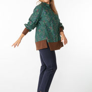 Panta Audrey blu con baschina