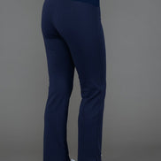 Audrey Trousers in Blue Cotton with Baschina Waistband
